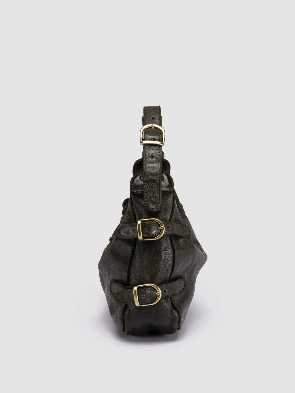 Women Officine Creative JULIE 009 - Green Leather Shoulder Bag
