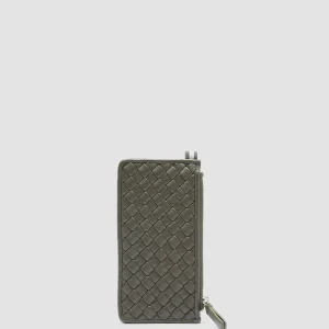 Women Officine Creative JULIET 103 - Green Woven Leather Card Holder
