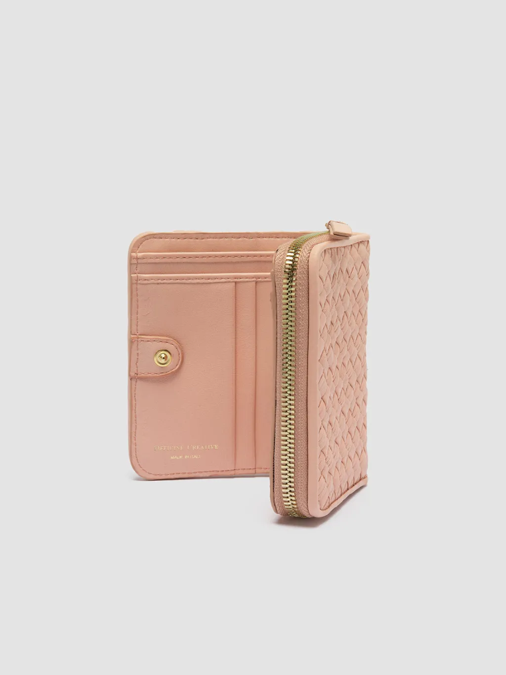 Women Officine Creative JULIET 102 - Woven Leather Zip-Around Wallet