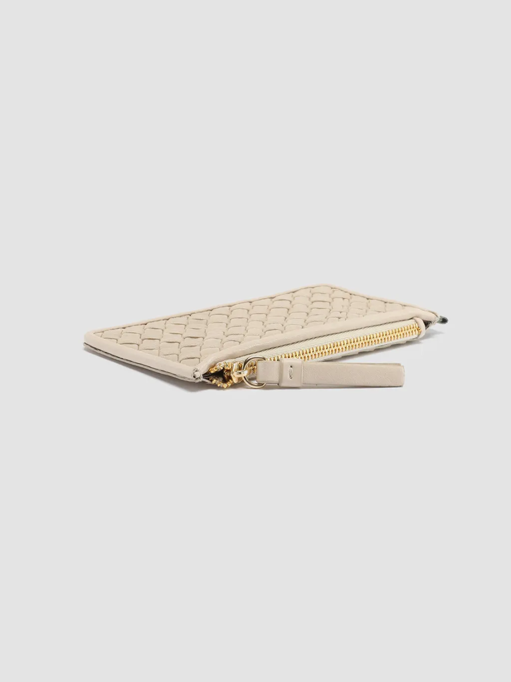 Women Officine Creative JULIET 103 - White Woven Leather Card Holder