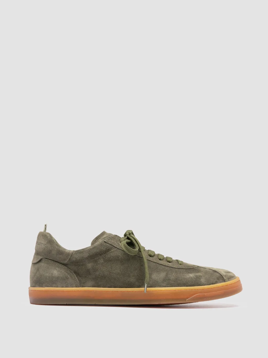 Officine Creative KARMA 015 - Green Suede Low Top Sneakers