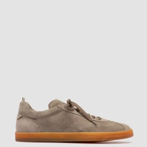 Officine Creative KARMA 015 - Taupe Suede Low Top Sneakers