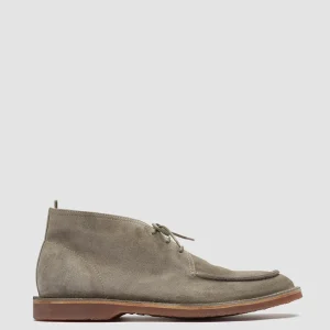 Officine Creative KENT 002 - Green Suede Ankle Boots