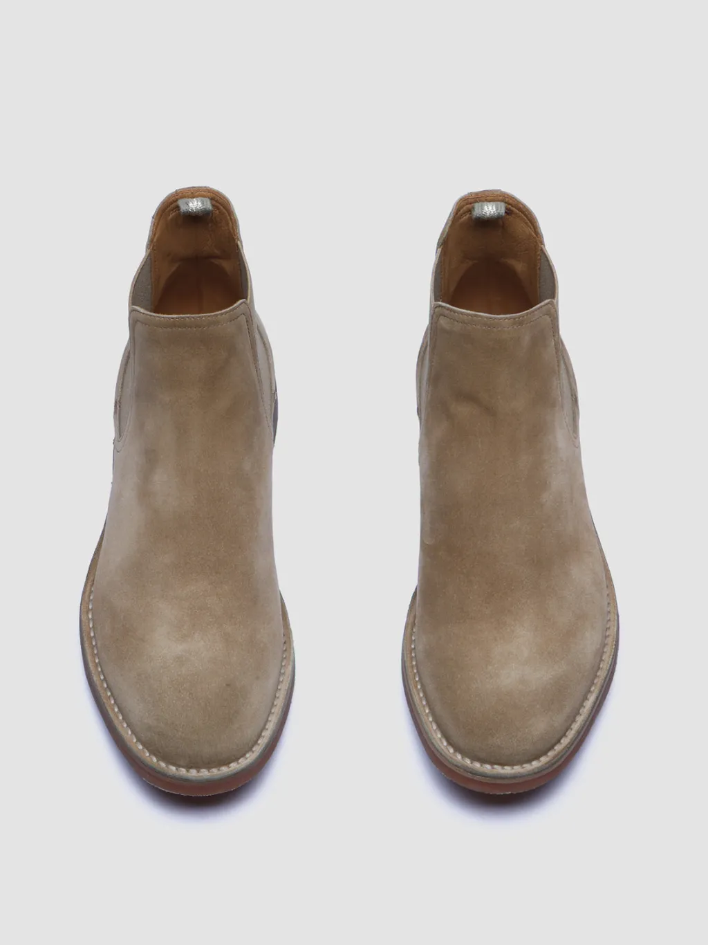 Officine Creative KENT 005 - Taupe Suede Chelsea Boots