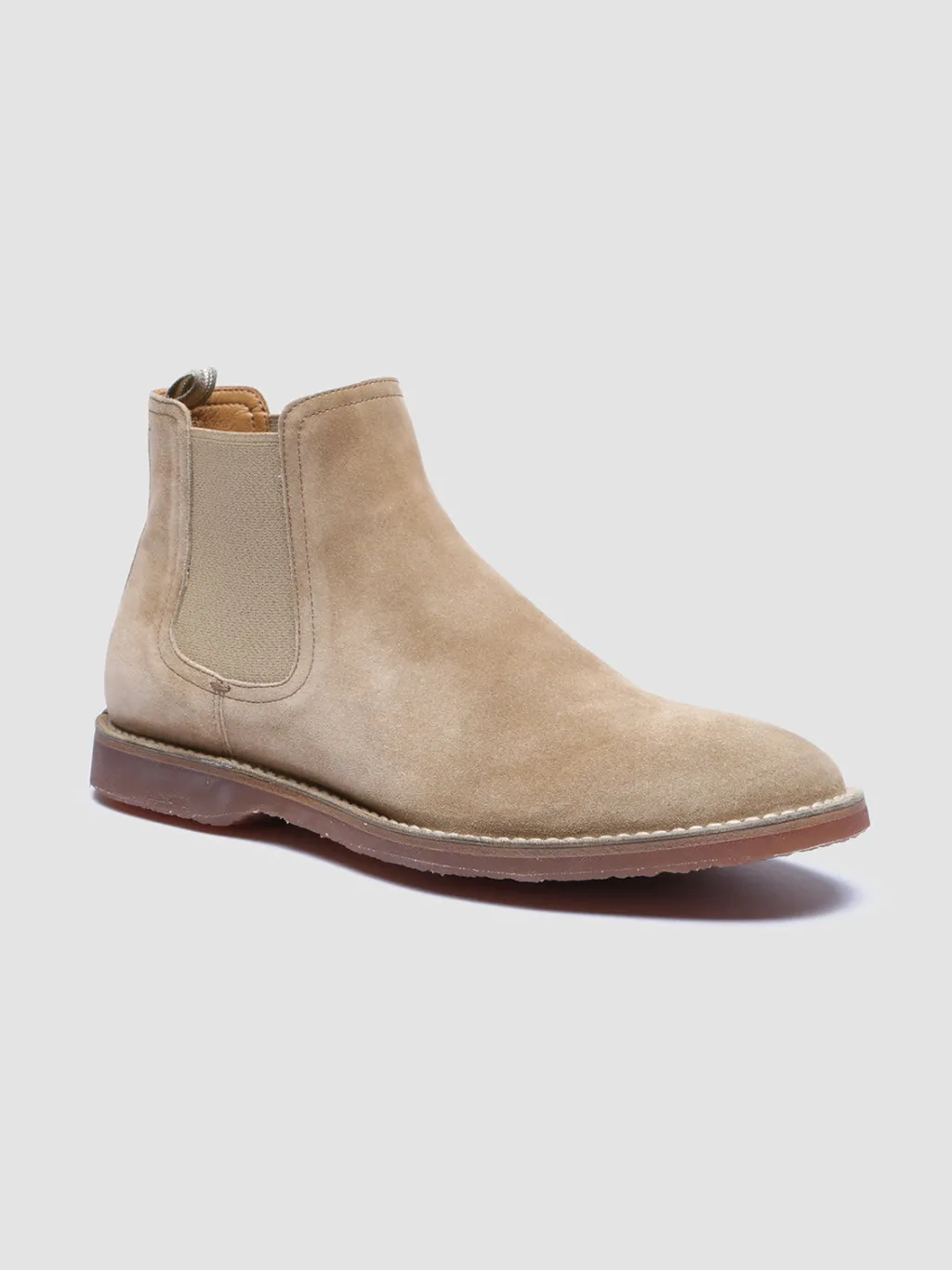 Officine Creative KENT 005 - Taupe Suede Chelsea Boots