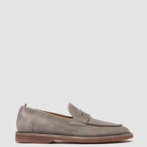 Officine Creative KENT 008 - Taupe Suede Loafers