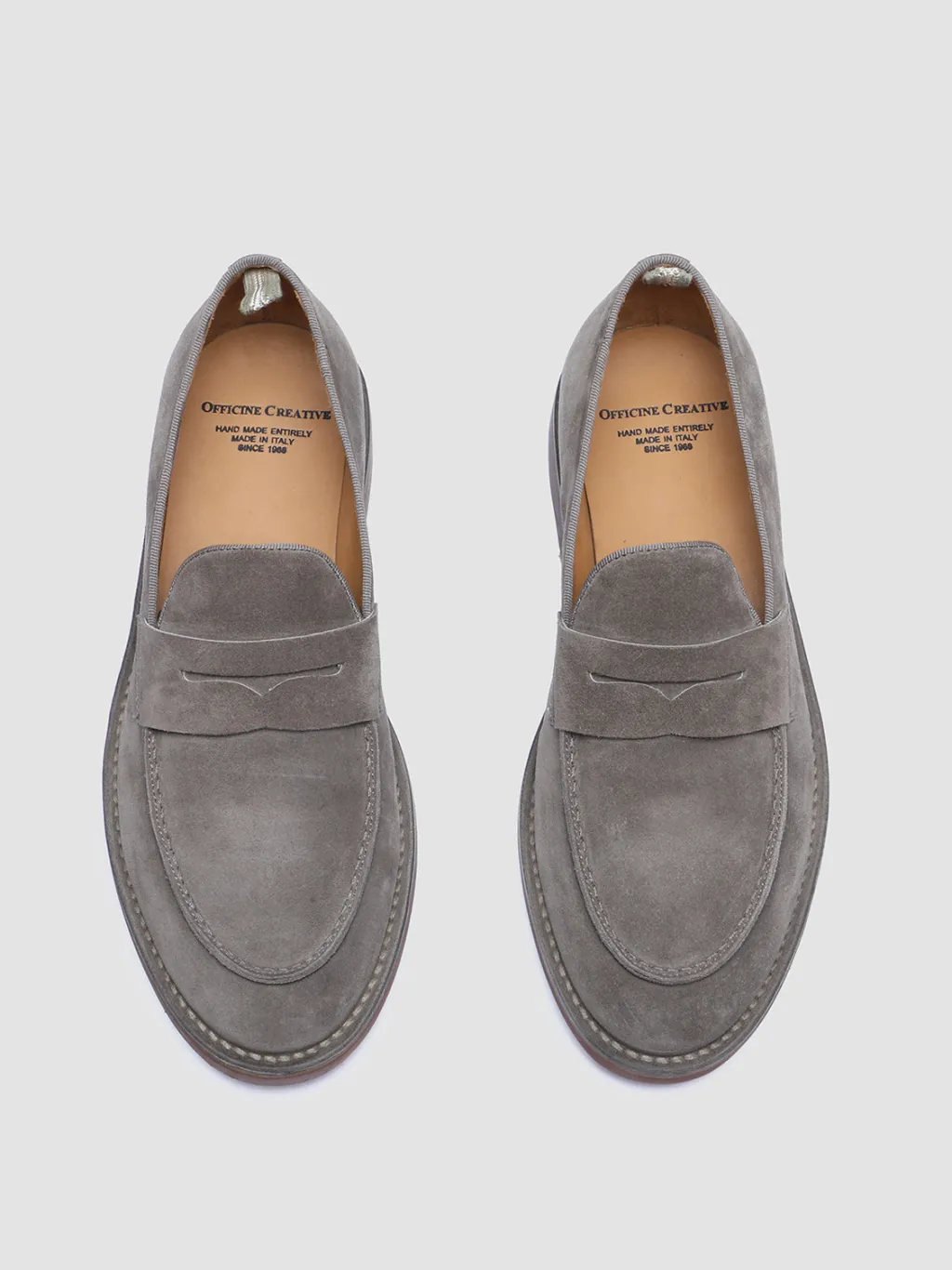 Officine Creative KENT 008 - Taupe Suede Loafers