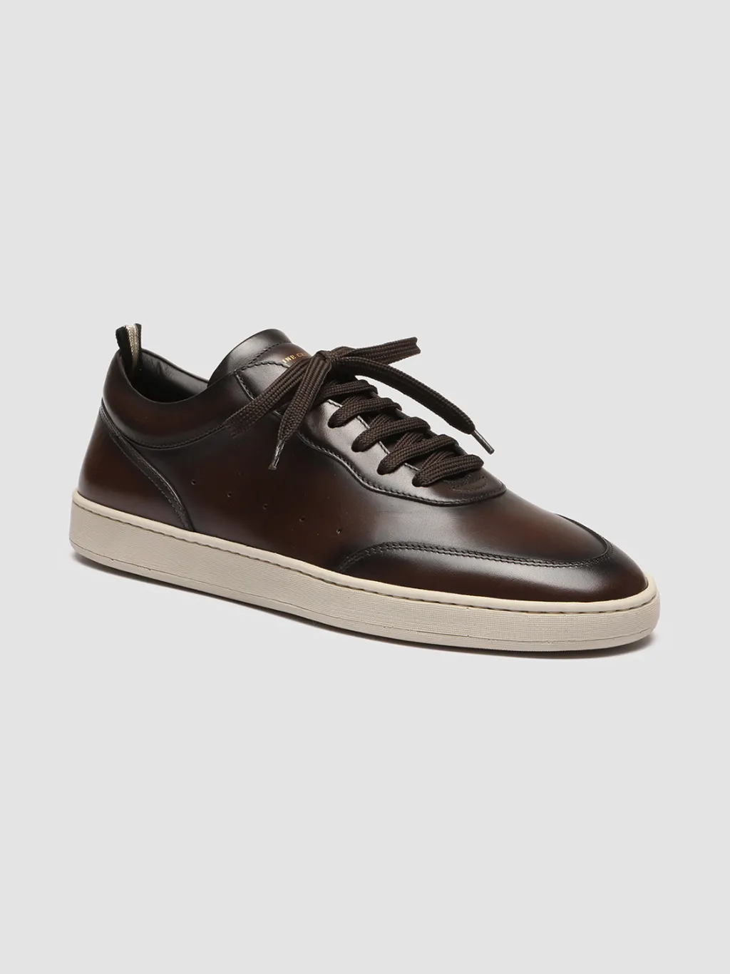 Officine Creative KRIS LUX 001 - Brown Leather Sneakers