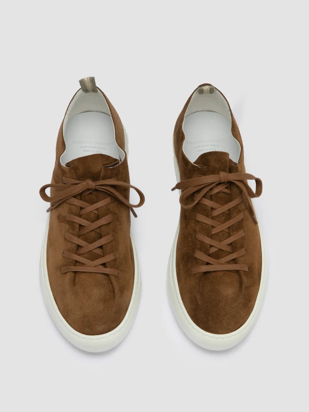 Officine Creative LEGGERA 001 - Brown Suede Low Top Sneakers