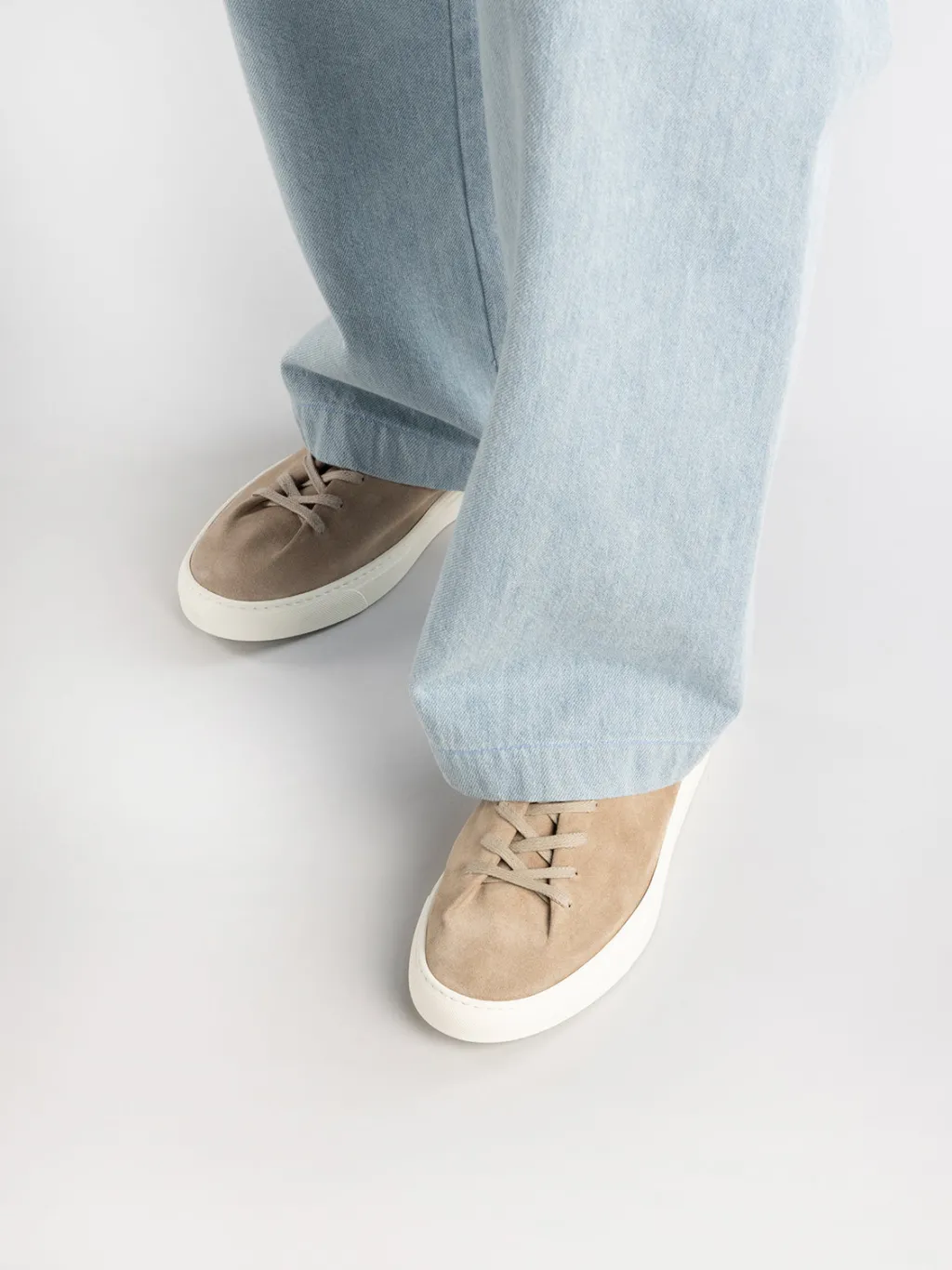 Officine Creative LEGGERA 001 - Brown Suede Low Top Sneakers