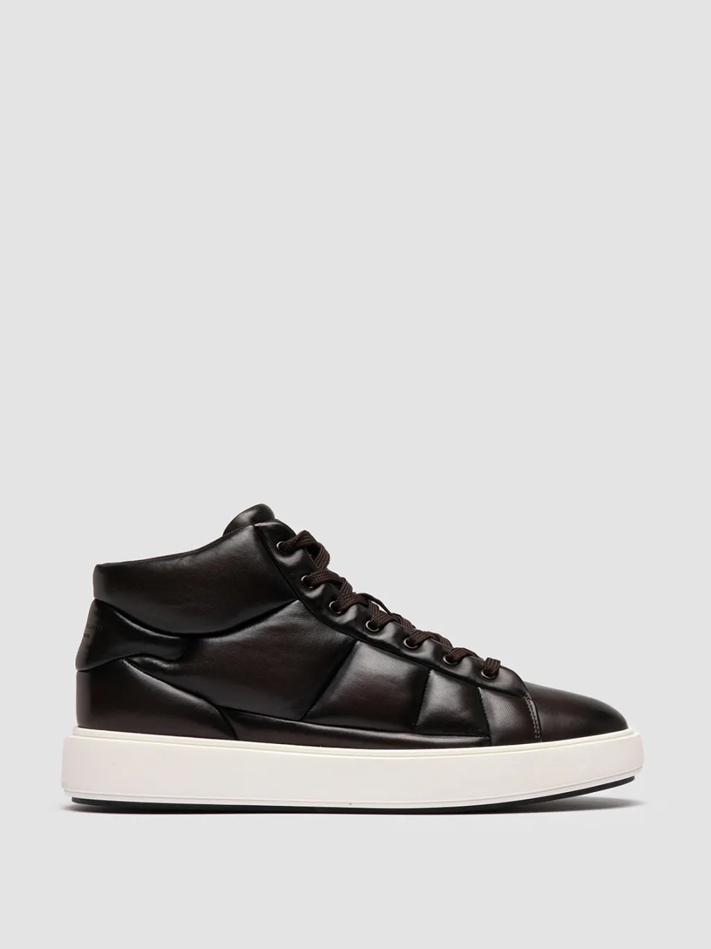 Officine Creative LEISURE 002 - Brown Leather High Top Sneakers