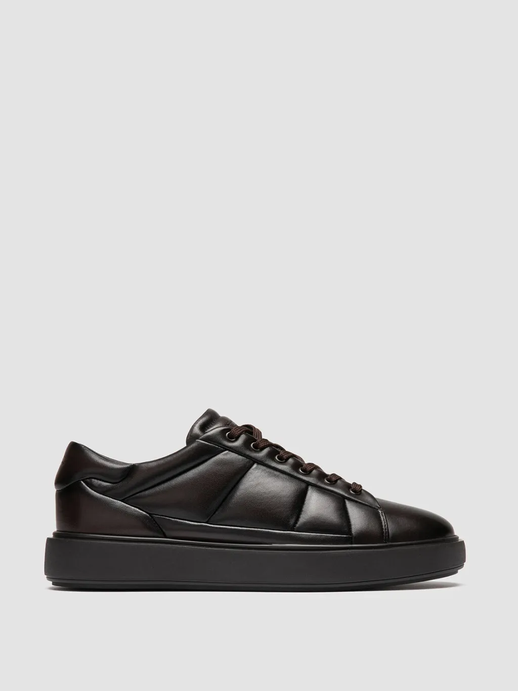 Officine Creative LEISURE 001 - Brown Leather Low Top Sneakers
