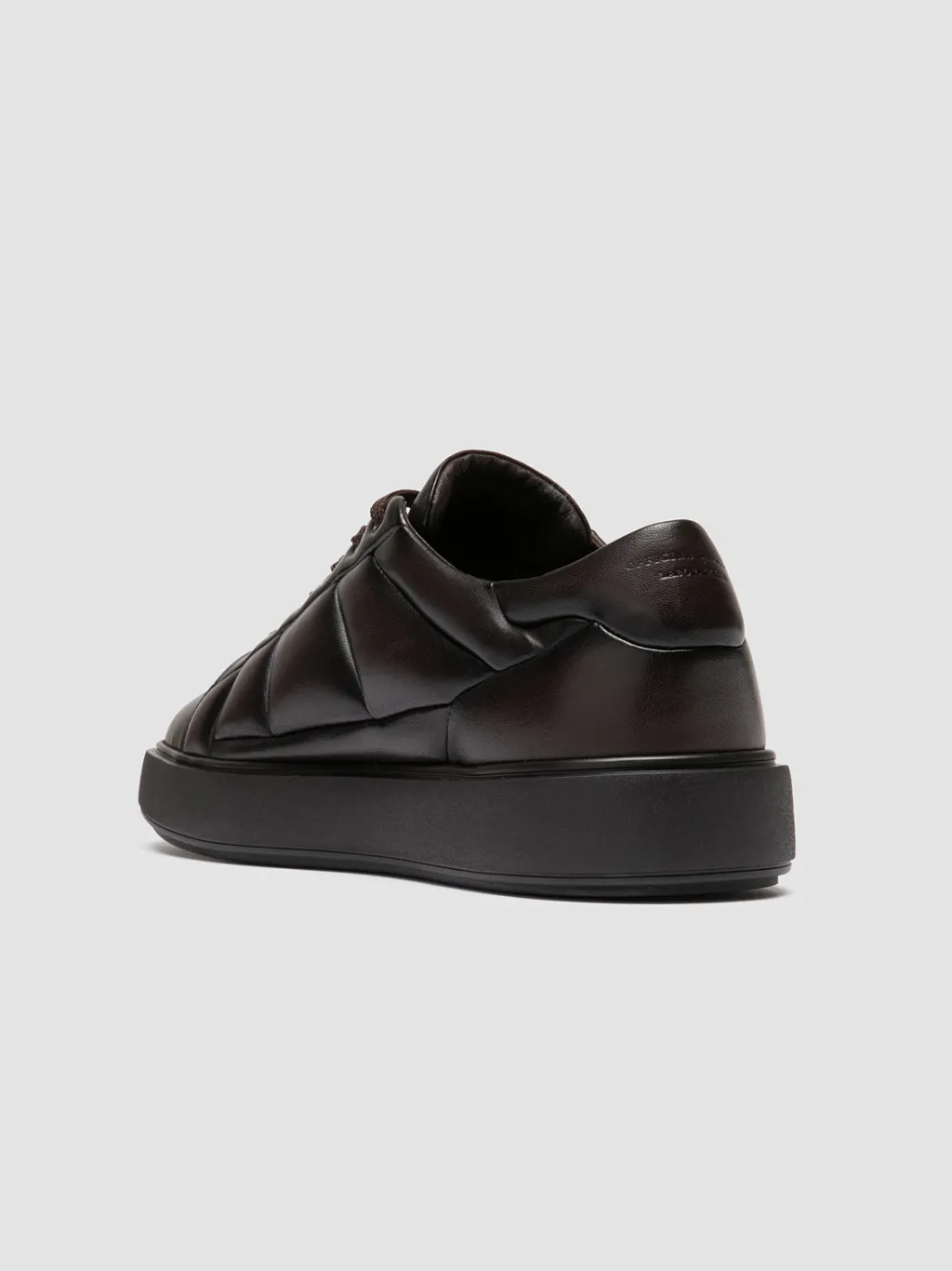 Officine Creative LEISURE 001 - Brown Leather Low Top Sneakers