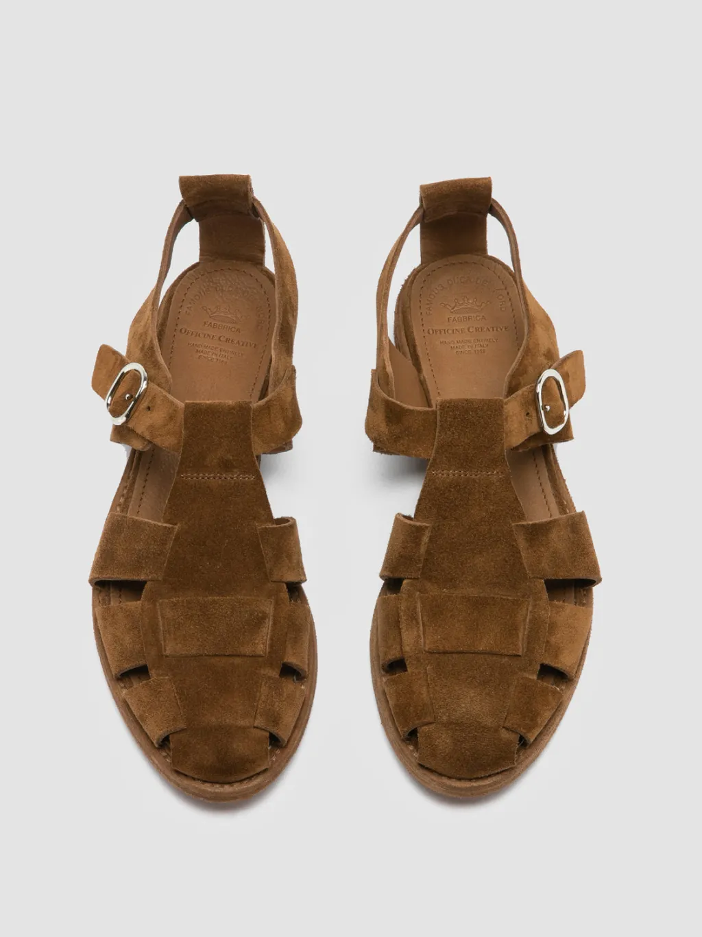 Women Officine Creative LEXIKON 536 - Brown Suede Sandals