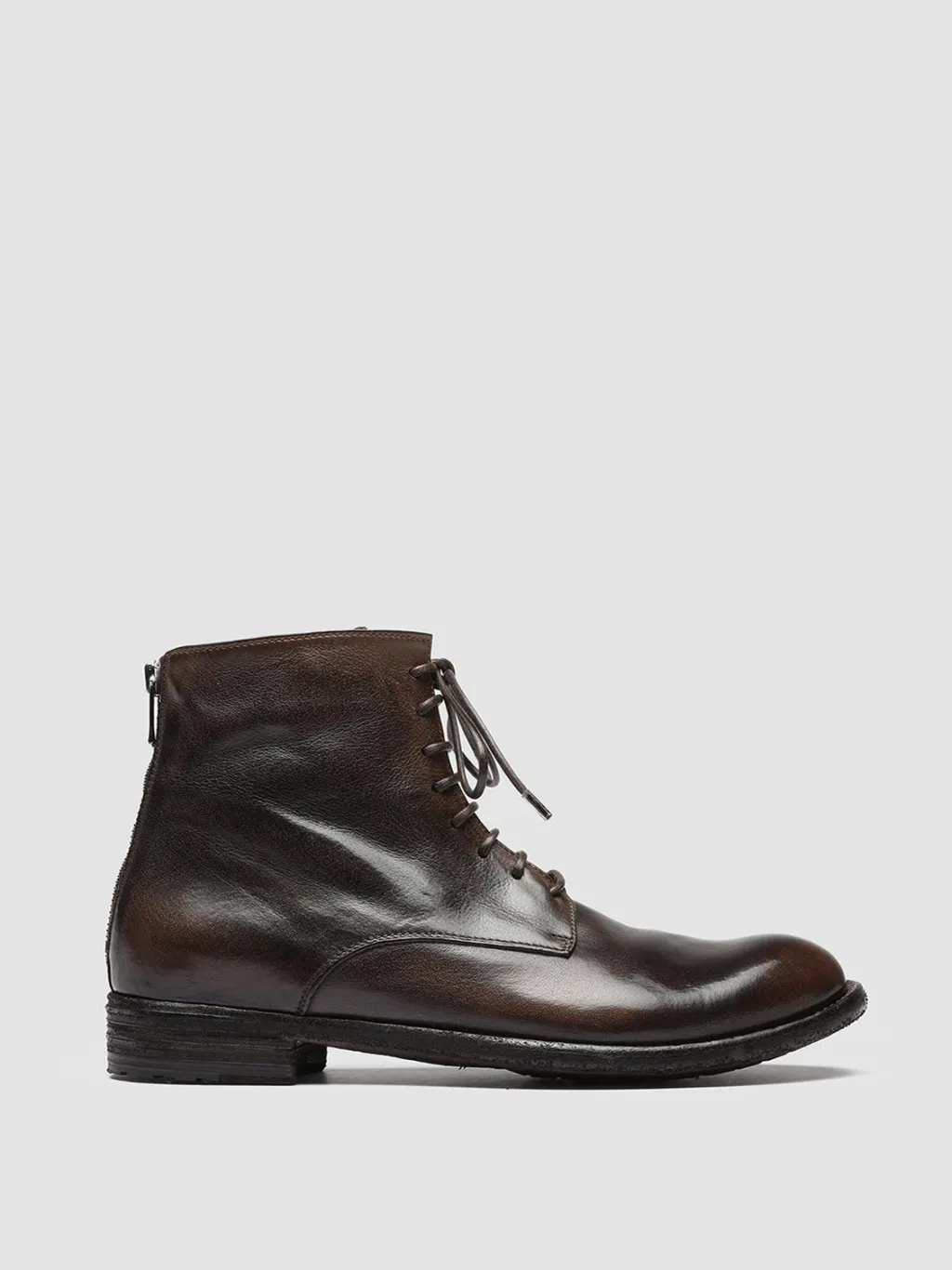 Women Officine Creative LEXIKON 123 - Brown Zipped Leather Ankle Boots
