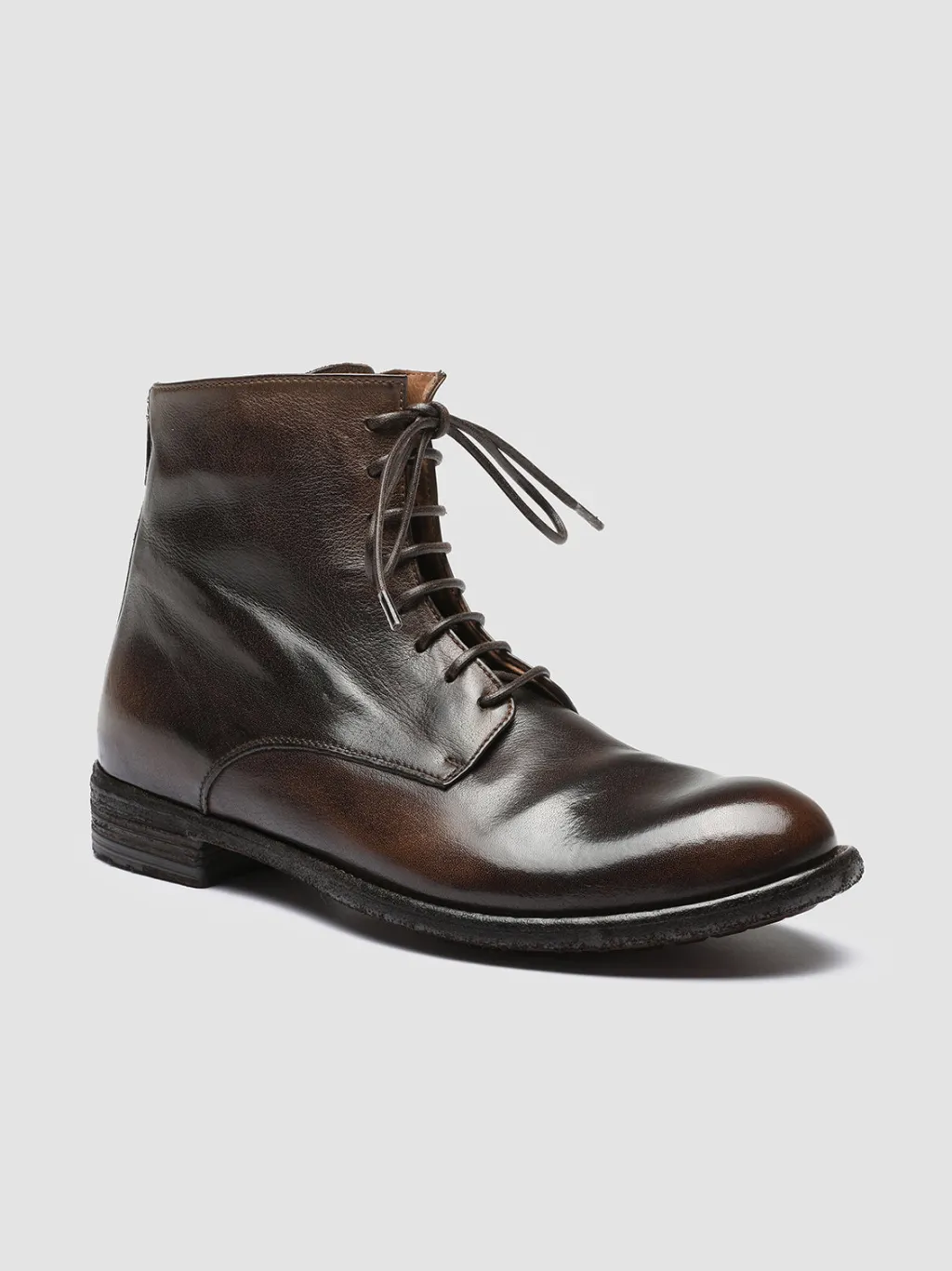 Women Officine Creative LEXIKON 123 - Brown Zipped Leather Ankle Boots