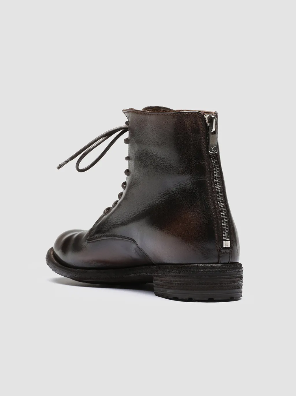 Women Officine Creative LEXIKON 123 - Brown Zipped Leather Ankle Boots