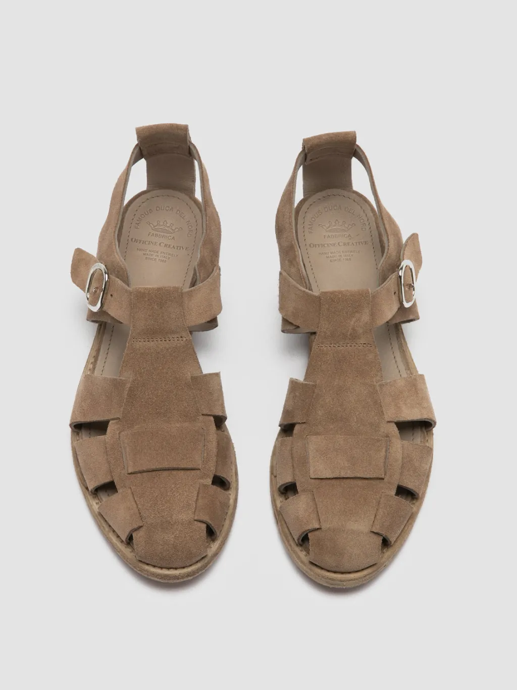 Women Officine Creative LEXIKON 536 - Taupe Suede Sandals