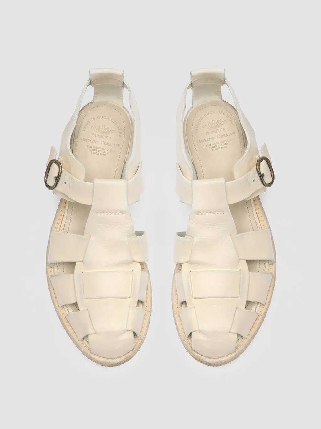 Women Officine Creative LEXIKON 536 - White Leather Sandals