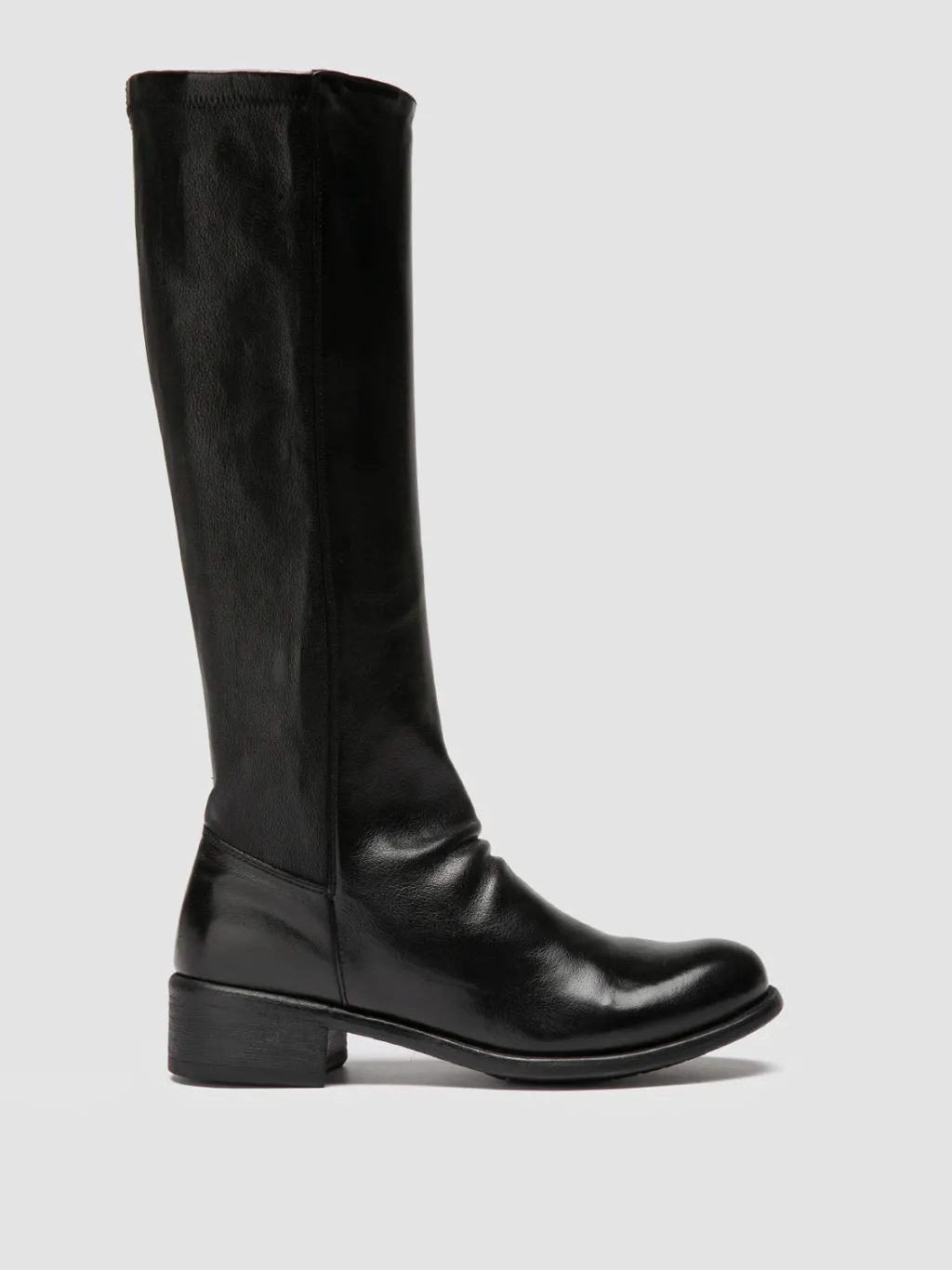 Women Officine Creative LIS 005 - Black Leather Zipped Boots