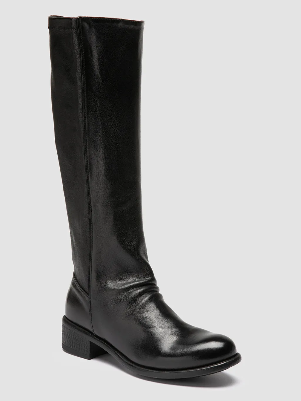 Women Officine Creative LIS 005 - Black Leather Zipped Boots