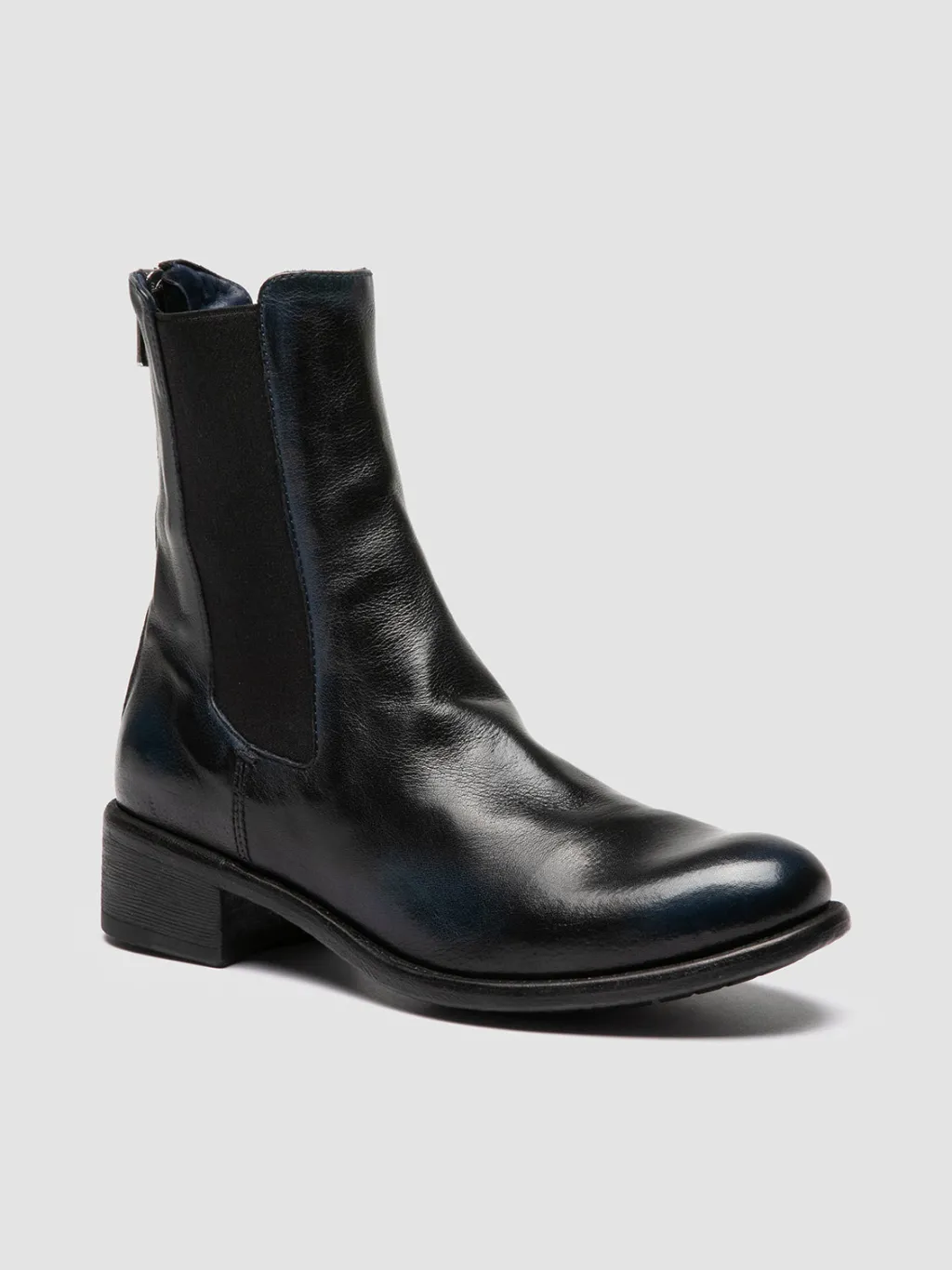 Women Officine Creative LIS 003 - Blue Leather Chelsea Boots