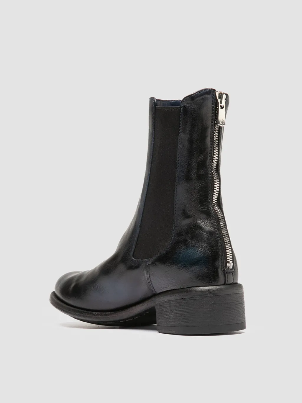 Women Officine Creative LIS 003 - Blue Leather Chelsea Boots