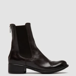 Women Officine Creative LIS 003 - Burgundy Leather Chelsea Boots