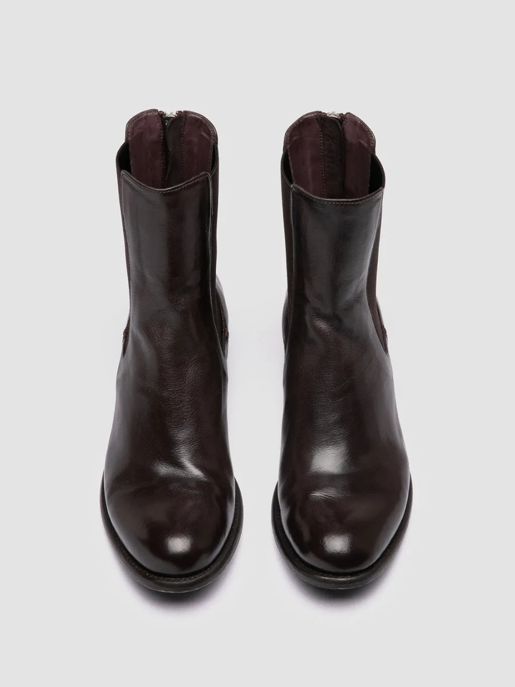 Women Officine Creative LIS 003 - Burgundy Leather Chelsea Boots
