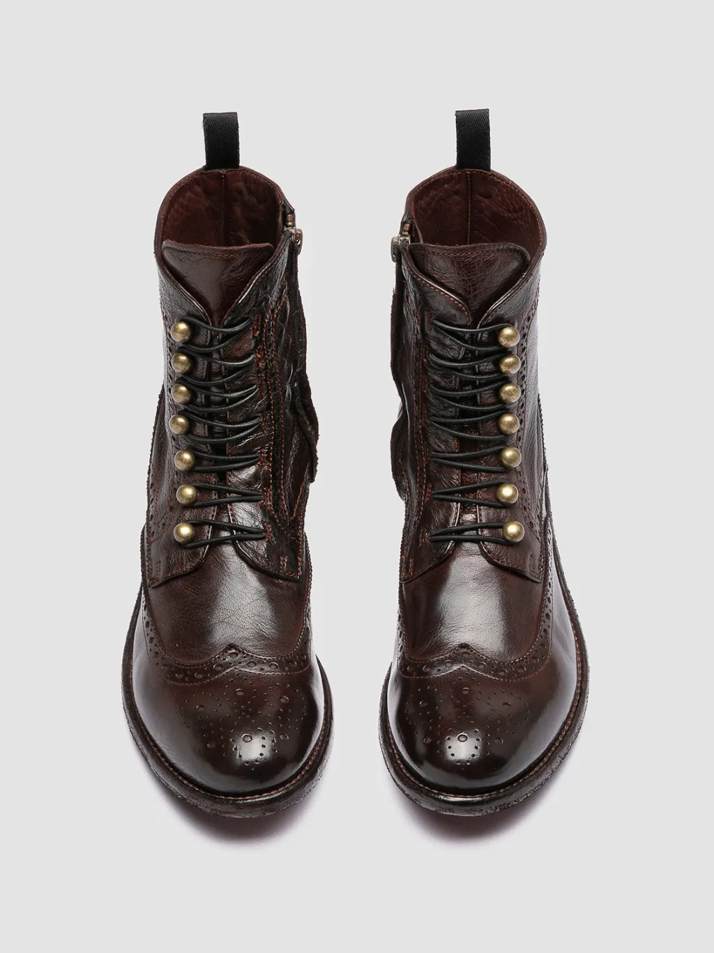 Women Officine Creative LISON 058 - Brown Leather Zip Boots