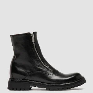 Women Officine Creative LORAINE 026 - Black Leather Zipped Boots