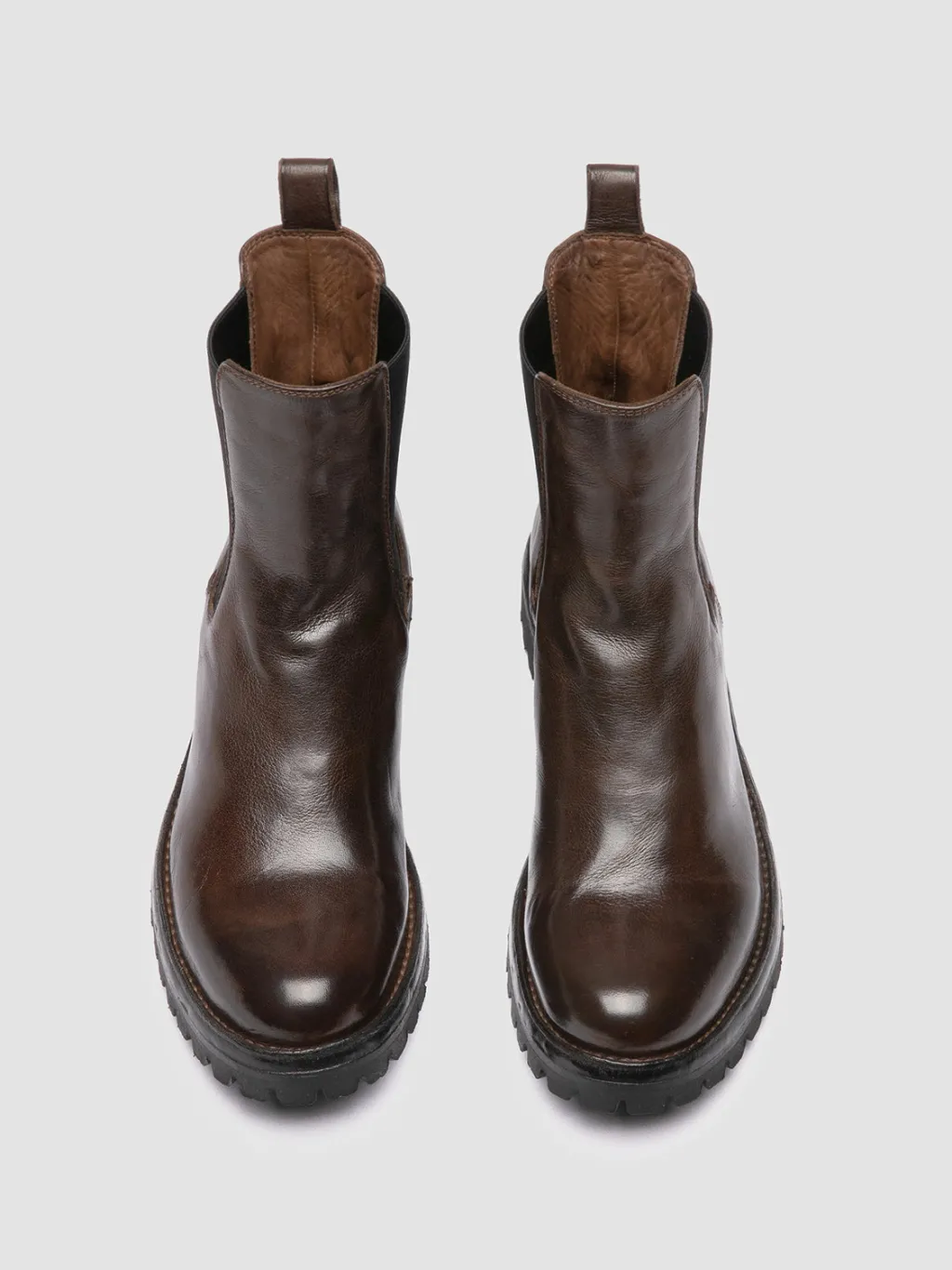 Women Officine Creative LORAINE 004 - Brown Leather Chelsea Boots