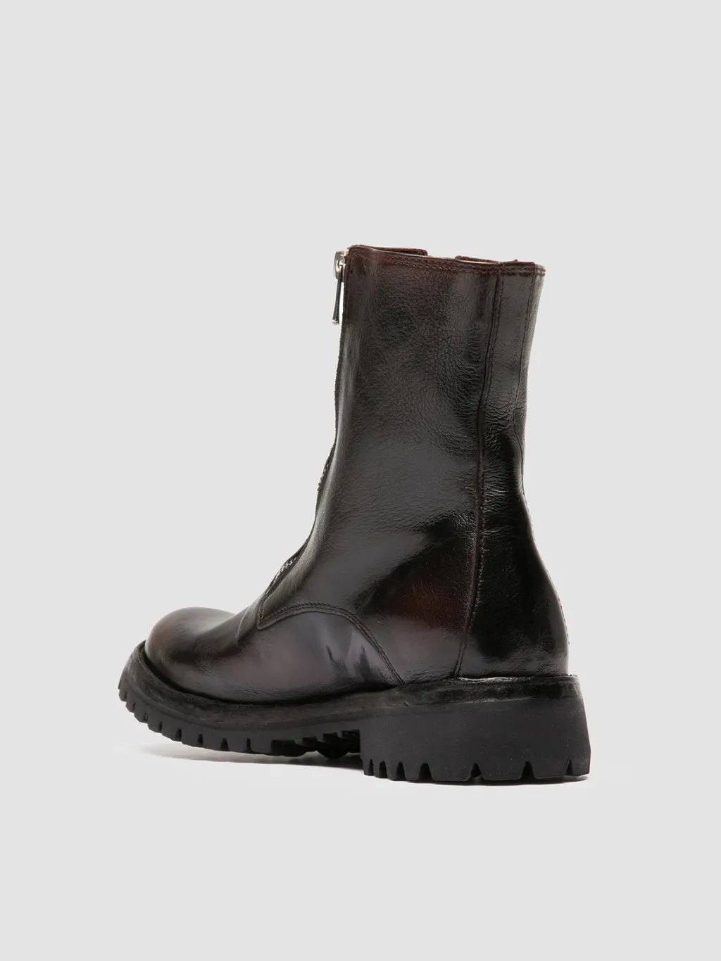 Women Officine Creative LORAINE 026 - Brown Leather Zipped Boots