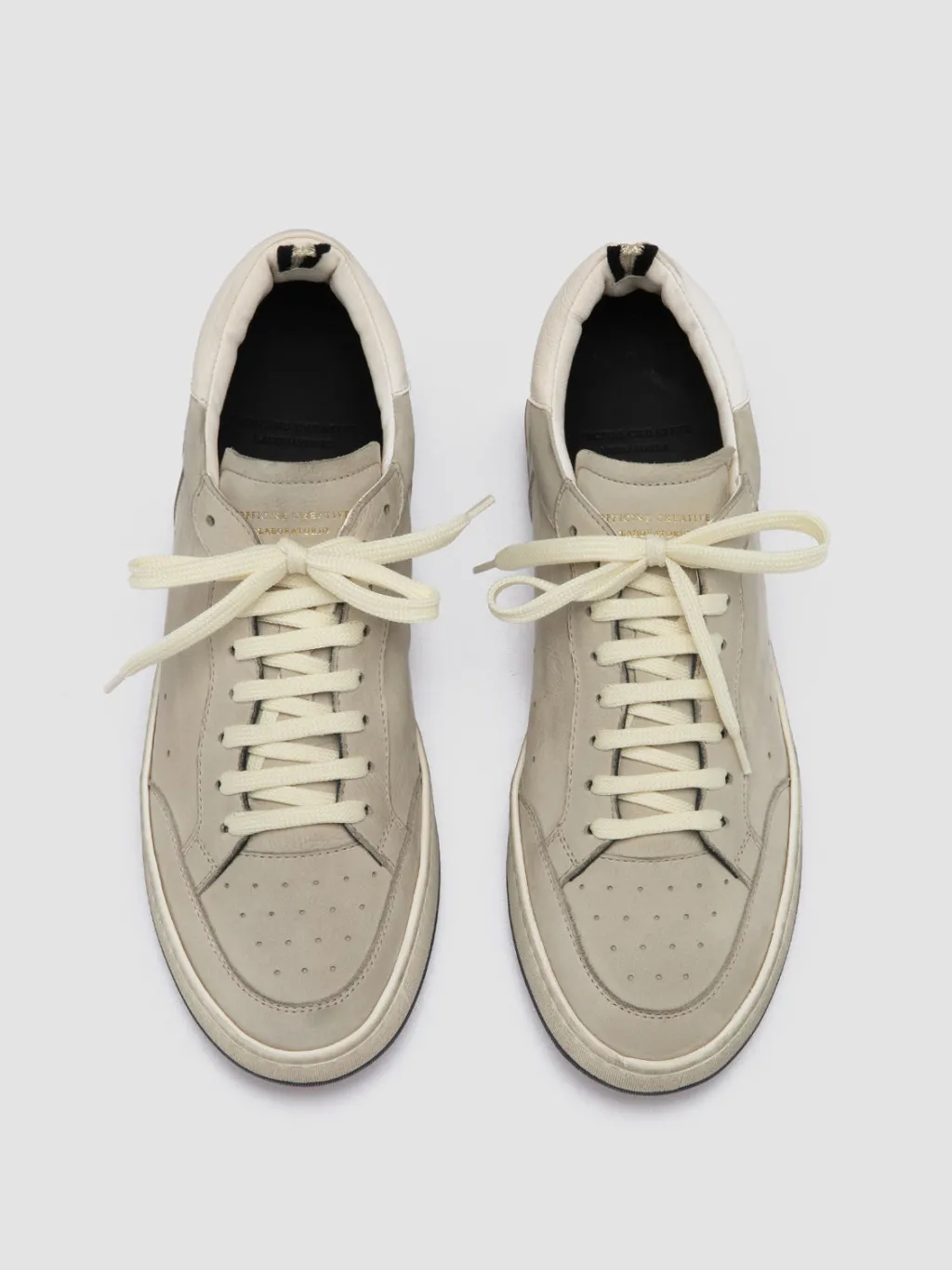 Officine Creative MAGIC 002 - Beige Nubuck Low Top Sneakers