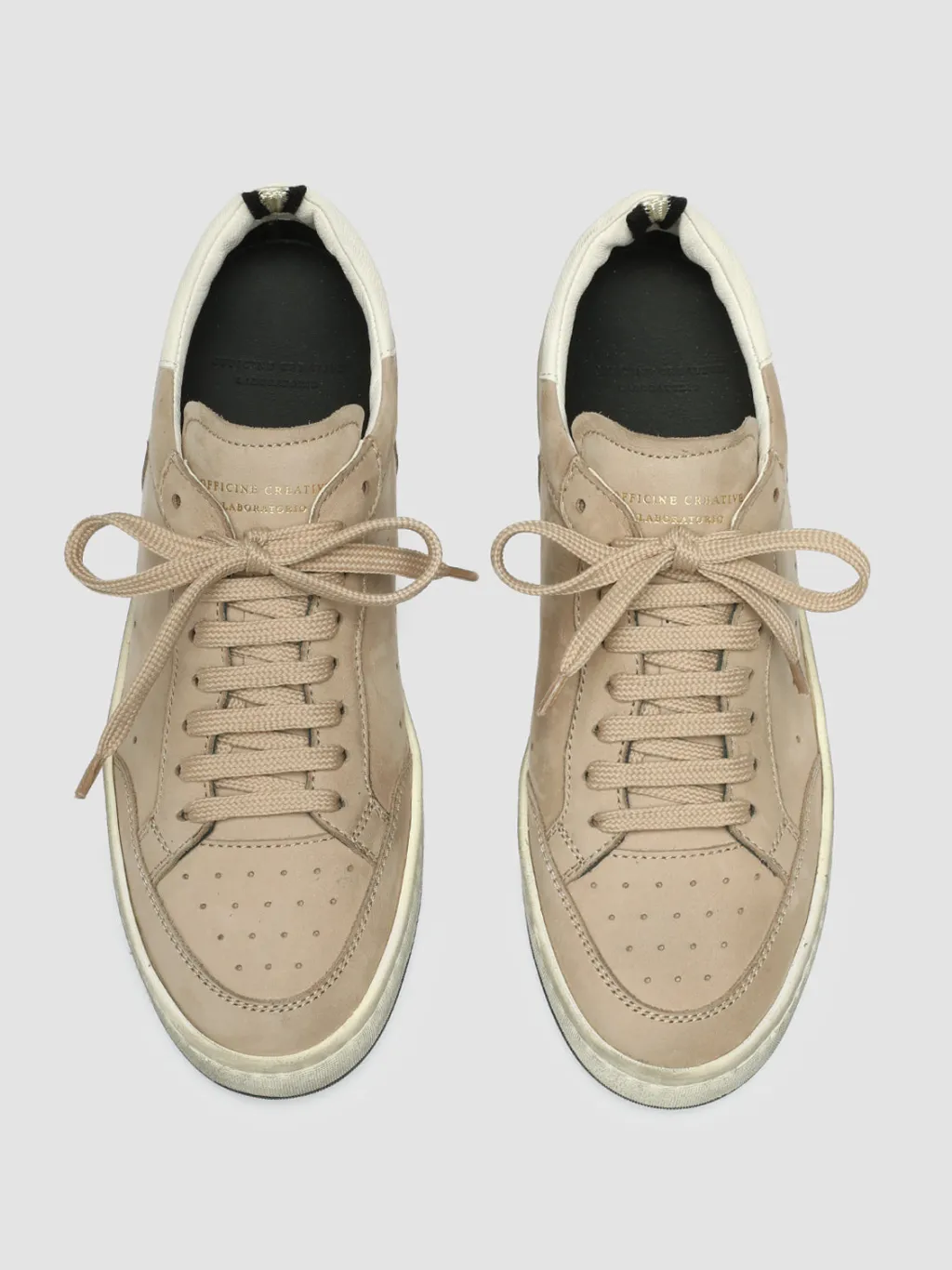 Women Officine Creative MAGIC 102 - Brown Suede And Leather Low Top Sneakers