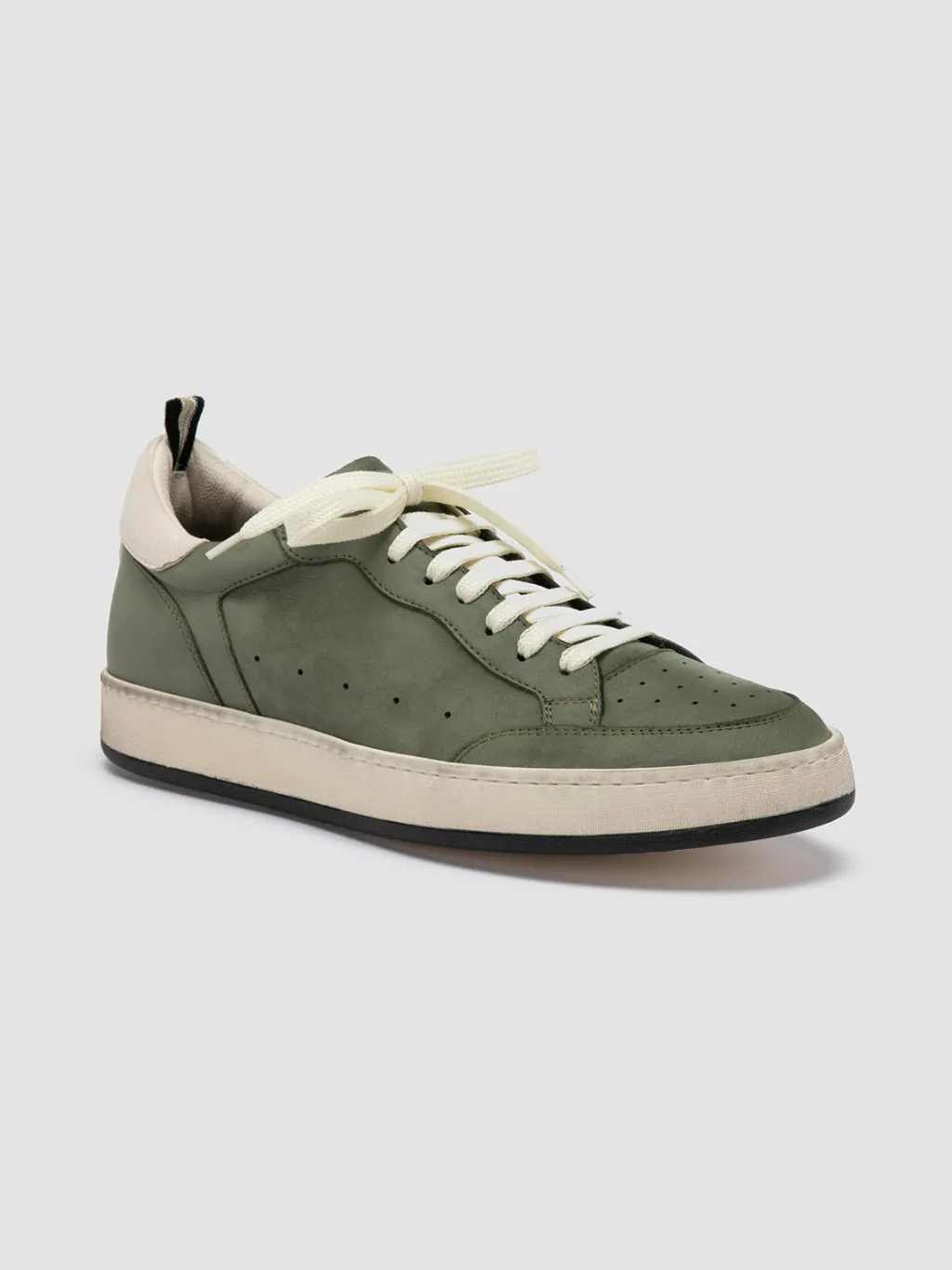 Officine Creative MAGIC 002 - Green Nubuk Low Top Sneakers