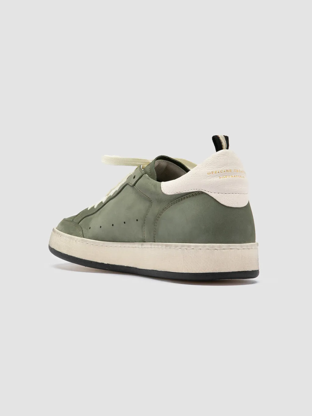 Officine Creative MAGIC 002 - Green Nubuk Low Top Sneakers