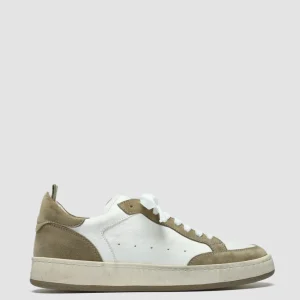 Women Officine Creative MAGIC 101 - White Leather And Suede Low Top Sneakers