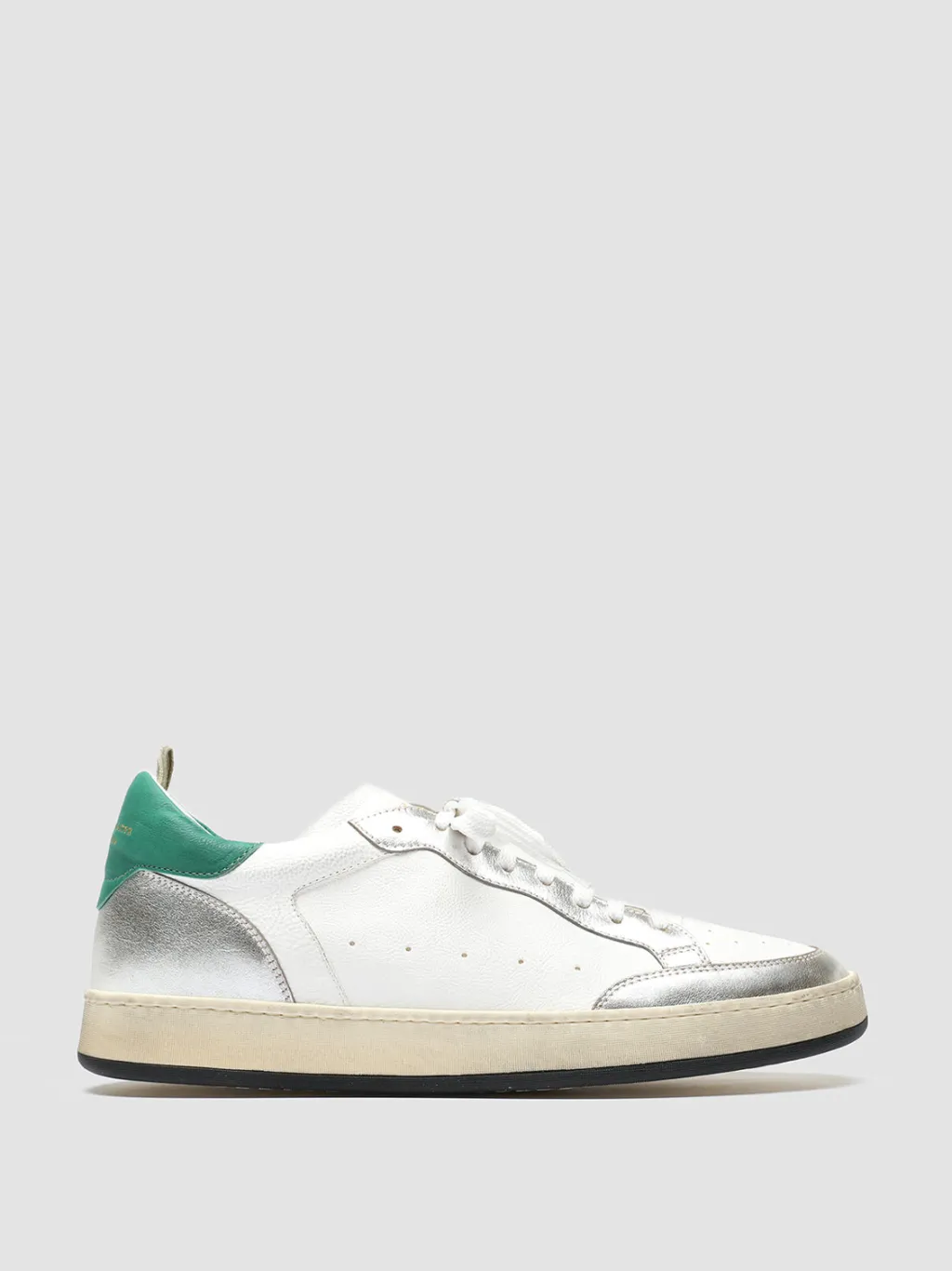 Officine Creative MAGIC 001 - White Leather And Suede Low Top Sneakers