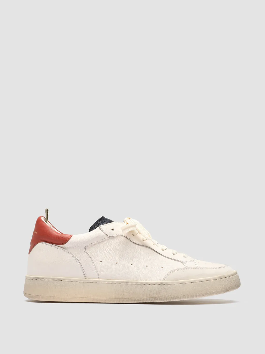 Officine Creative MAGIC 001 - White Leather And Suede Low Top Sneakers