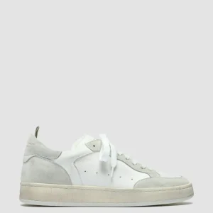 Women Officine Creative MAGIC 101 - White Leather And Suede Low Top Sneakers
