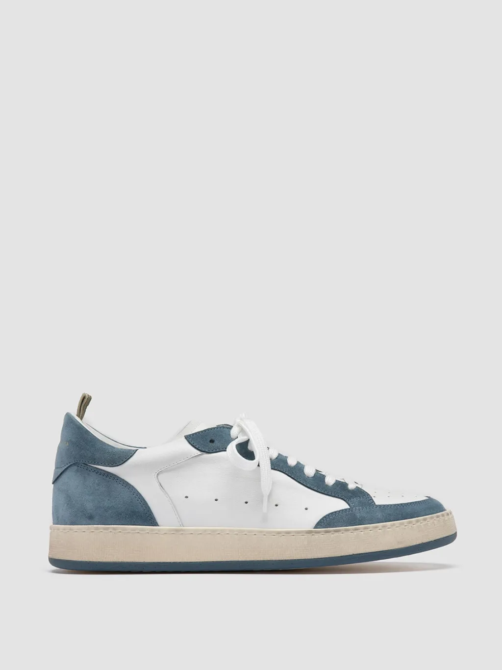 Officine Creative MAGIC 001 - White Leather And Suede Low Top Sneakers