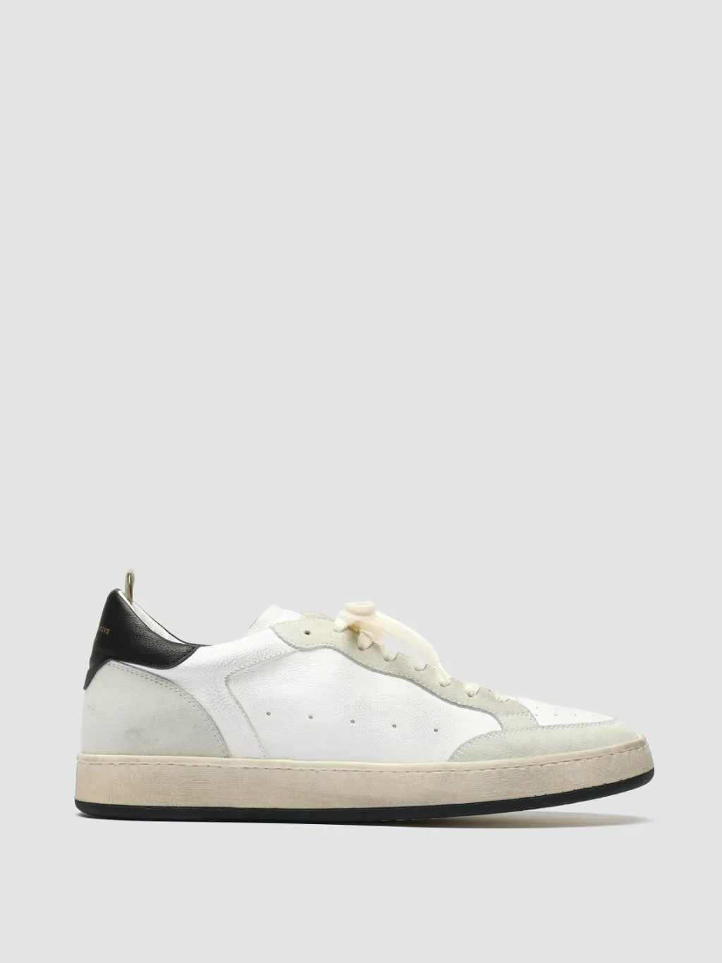 Officine Creative MAGIC 001 - White Leather And Suede Low Top Sneakers