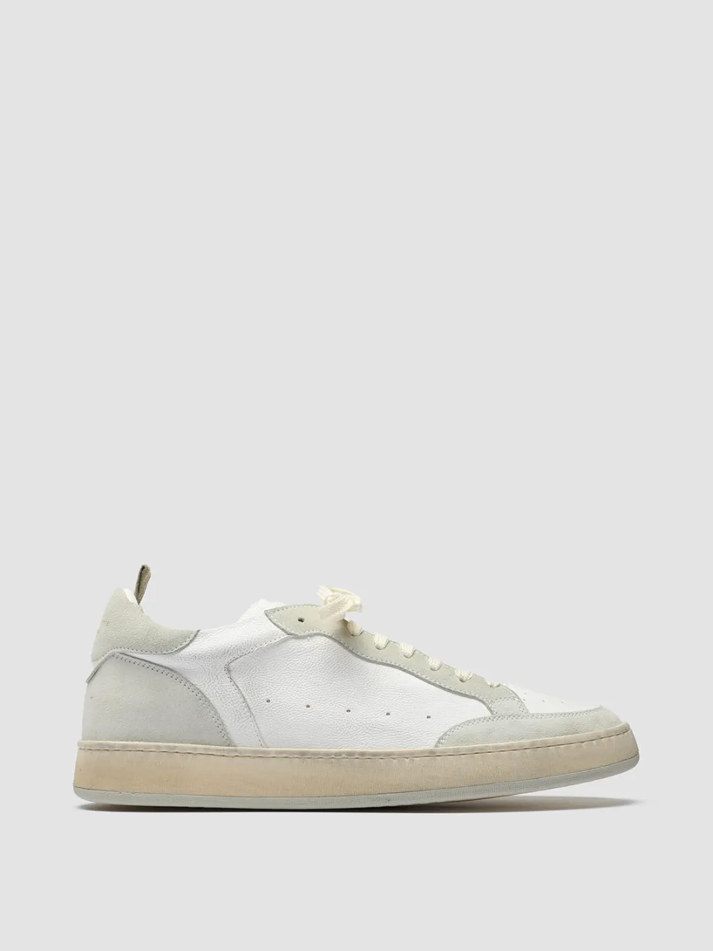 Officine Creative MAGIC 001 - White Leather And Suede Low Top Sneakers