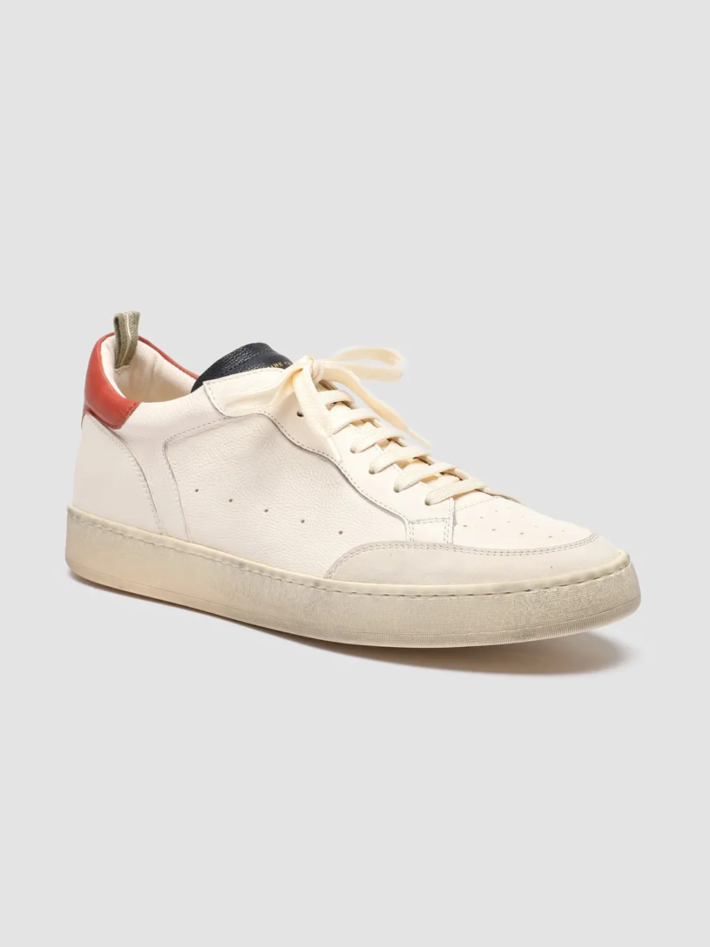 Officine Creative MAGIC 001 - White Leather And Suede Low Top Sneakers