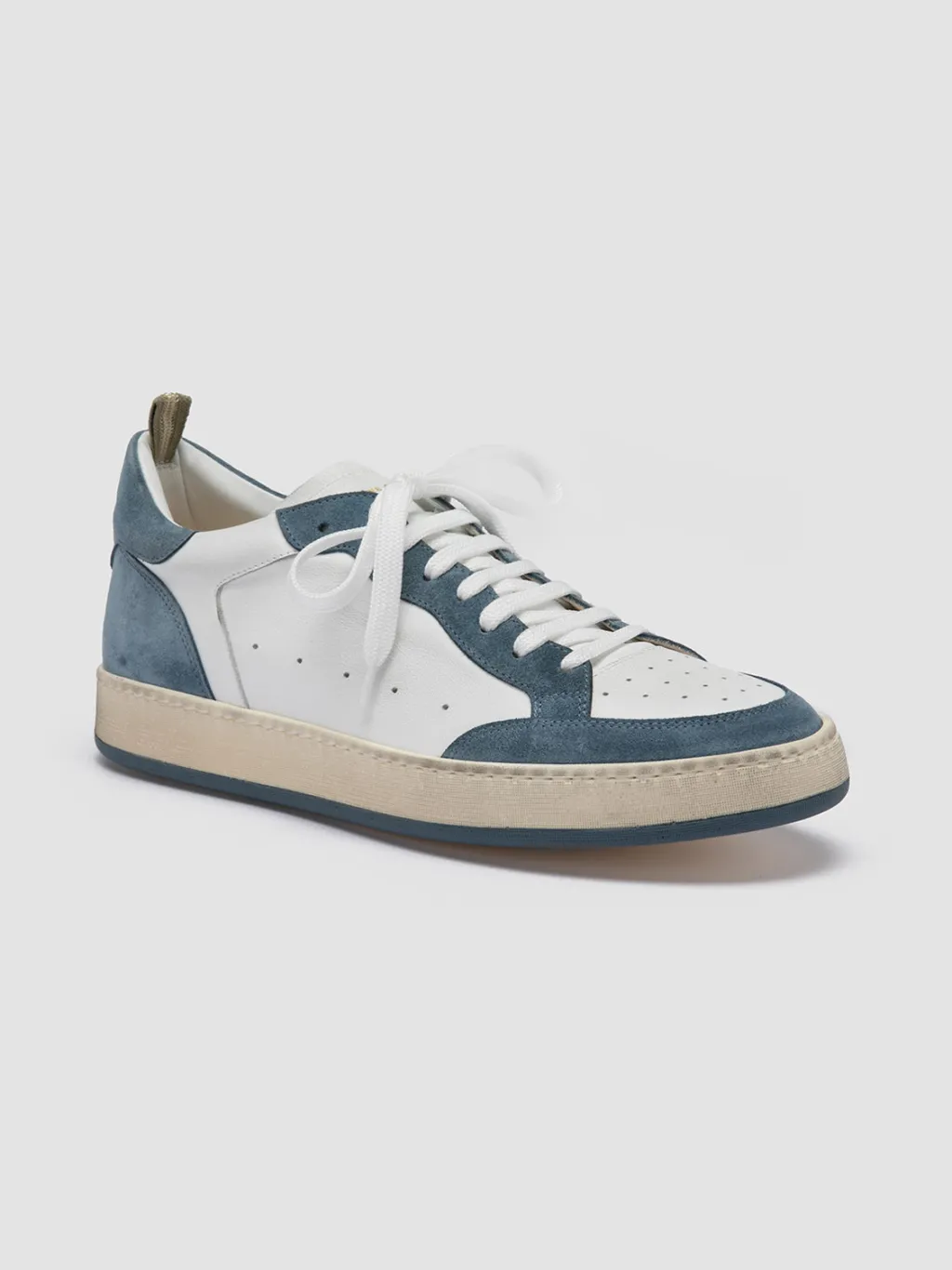 Officine Creative MAGIC 001 - White Leather And Suede Low Top Sneakers
