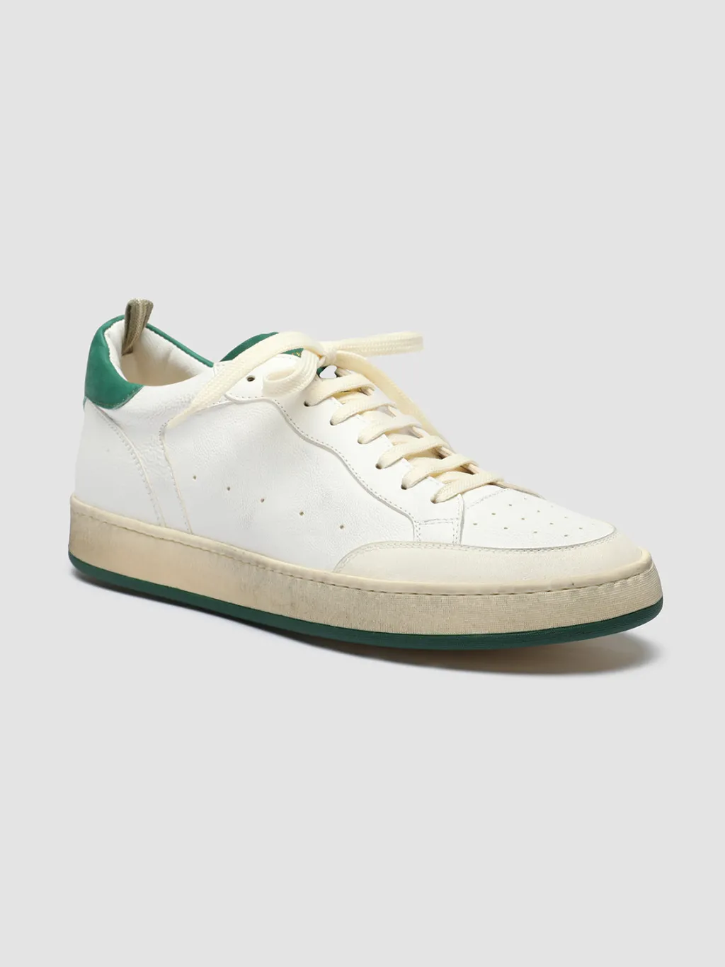 Officine Creative MAGIC 001 - White Leather And Suede Low Top Sneakers