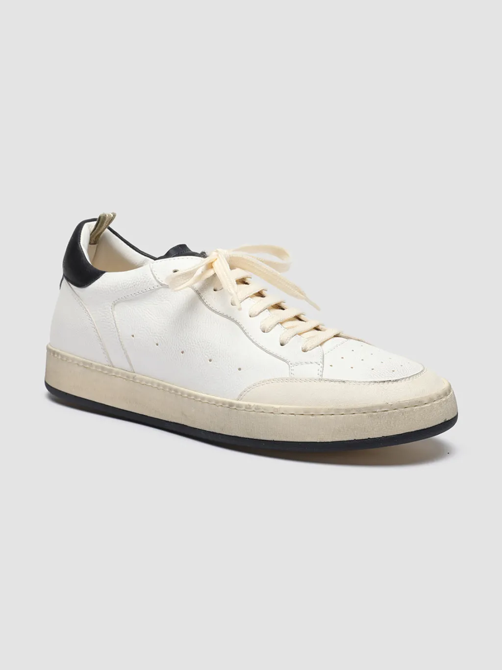 Officine Creative MAGIC 001 - White Leather And Suede Low Top Sneakers