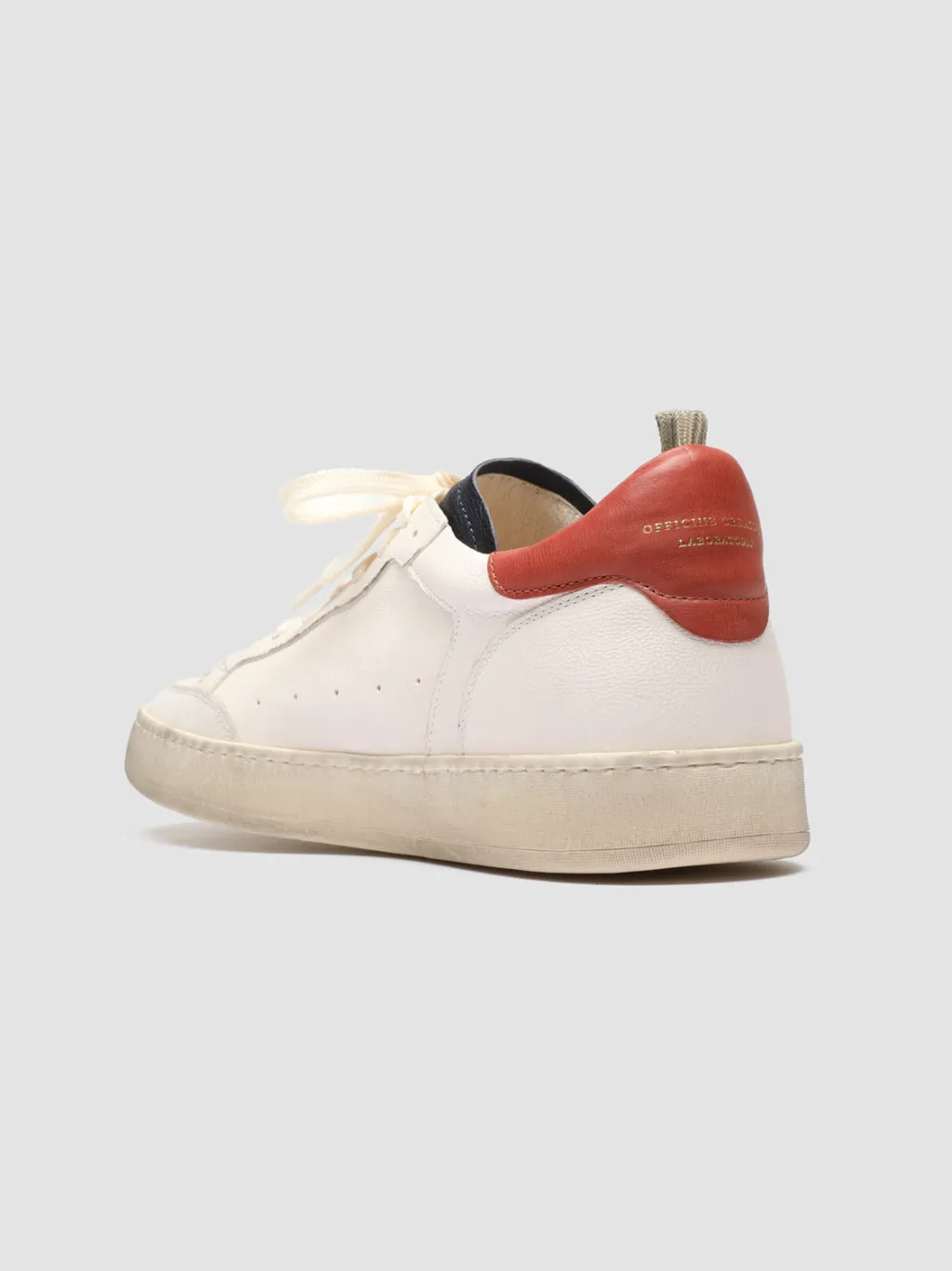 Officine Creative MAGIC 001 - White Leather And Suede Low Top Sneakers