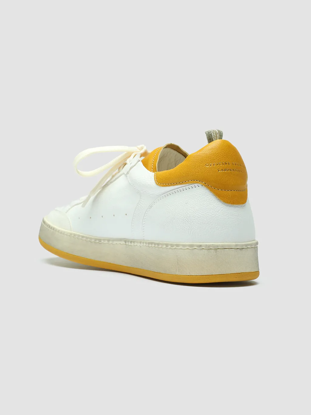 Officine Creative MAGIC 001 - White Leather And Suede Low Top Sneakers
